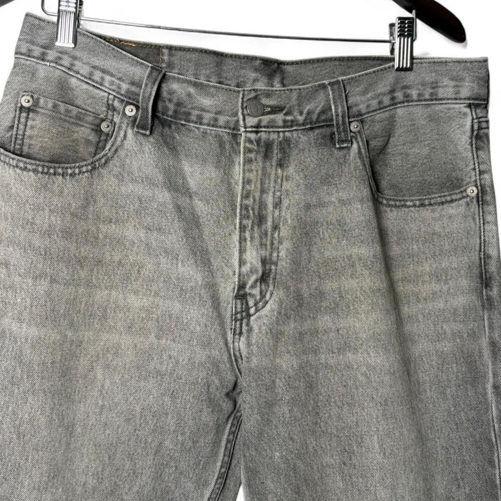 Levi's 550 Relaxed Fit Gray Charcoal Wash Jeans Men's 33x32 2010s Denim - Picture 2 of 9